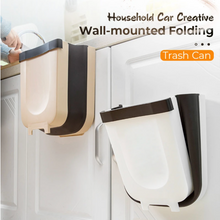 Load image into Gallery viewer, Household Car Creative Wall-mounted Folding Trash Can
