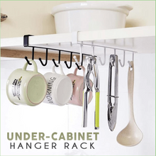 Load image into Gallery viewer, Under-Cabinet Hanger Rack (6 Hooks)
